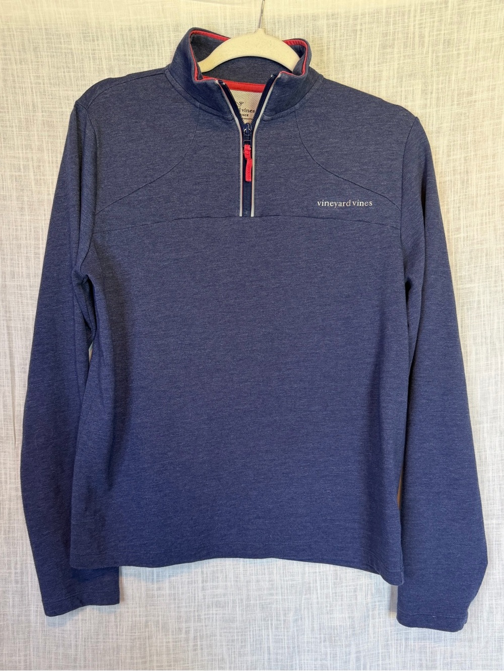 Vineyard Vines Youth XL 14-16 Navy Performance Quarter Zip Pullover Preppy Golf